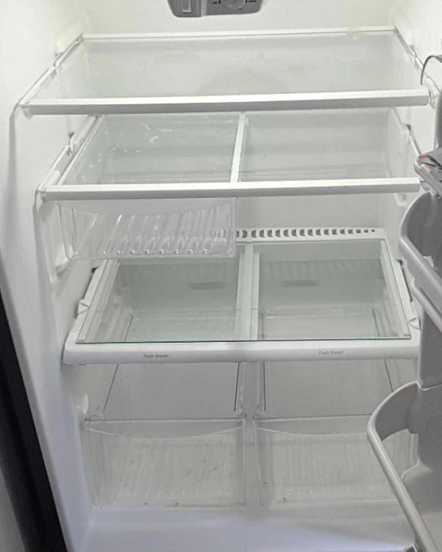 After: Refrigerator deep clean